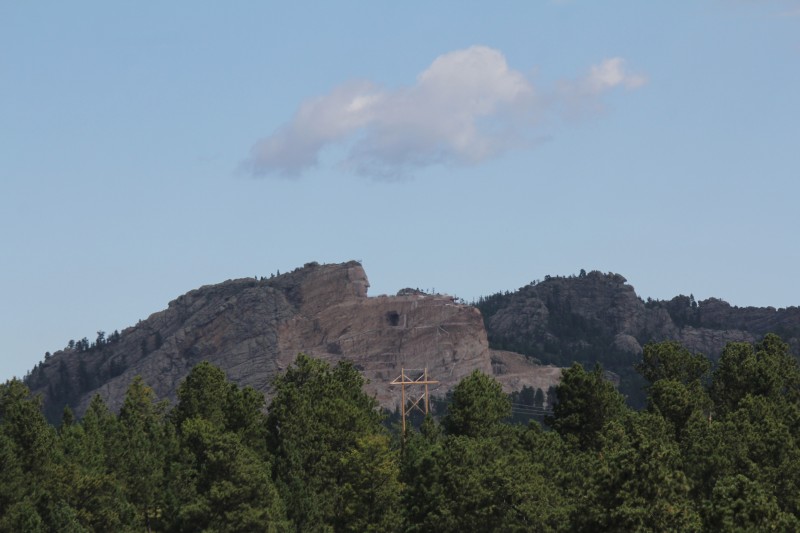 Crazy Horse Memorial 
Black Hills, in Custer County, South Dakota
