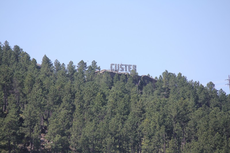 Custer, South Dakota
They displayed it like the Hollywood sign in California.

