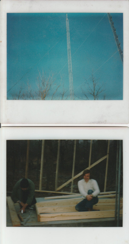 Shinall Mountain Repeater 1985
Me and friends put up building and tower For WD5HNR repeater I think it was the first personal amateur repeater on Shinall.
