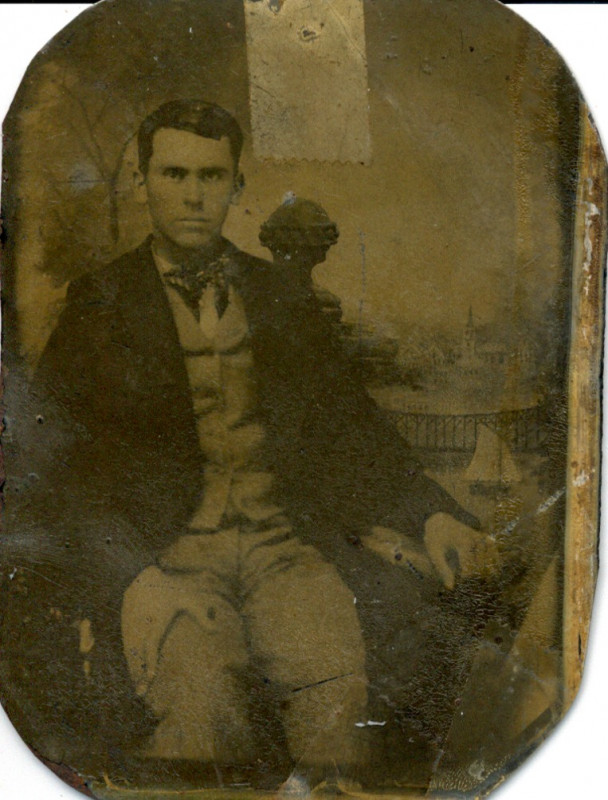 Emmett Mizell
age 17, this was scand from a tin type
